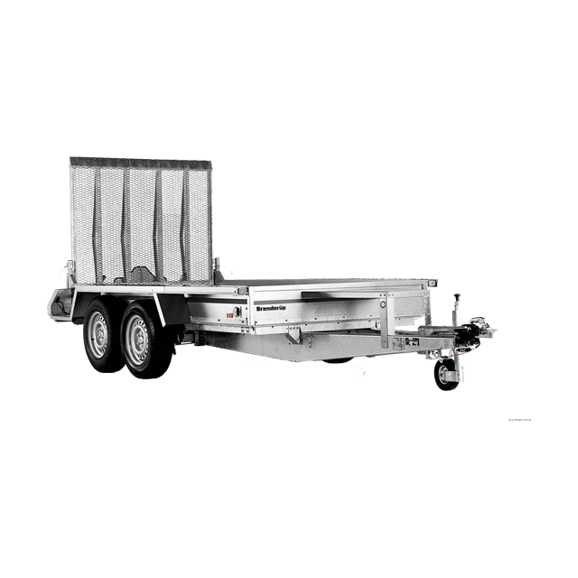 Maskintrailer m/rampe 2600/2075 kg