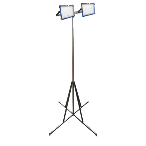 Lampe stativ 2-6m inkl. 2 * 50W lamper