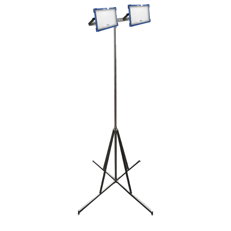 Lampe stativ 2-6m inkl. 2 * 50W lamper