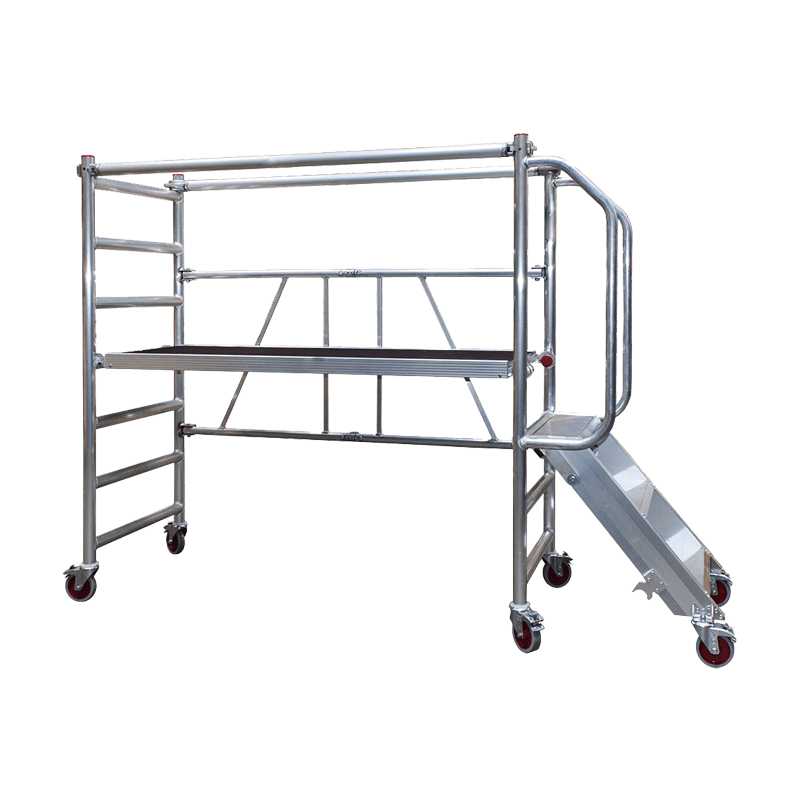Rullestillads foldbar m/trappe  178x74-0,55 højde