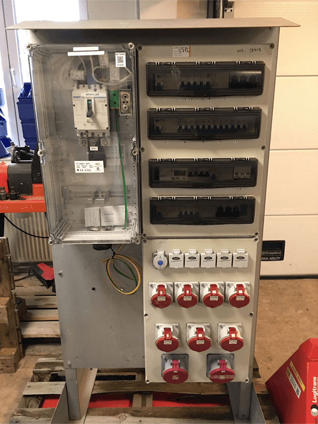 El-tavle 250A på stativ